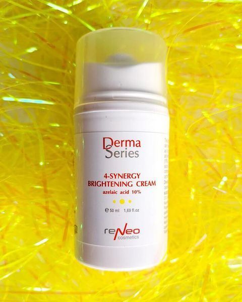 Освітлюючий легкий крем з азелаїновою кислотою 4-SYNERGY BRIGHTENING CREAM DERMA SERIES 50 мл H113 фото