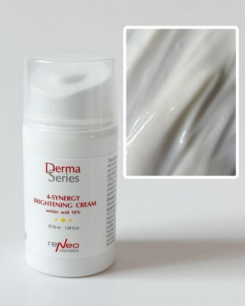 Освітлюючий легкий крем з азелаїновою кислотою 4-SYNERGY BRIGHTENING CREAM DERMA SERIES 50 мл H113 фото