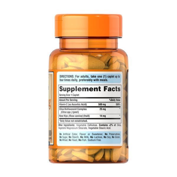 Vitamin C-500 mg with Rose Hips Time Release - 100 caps 31613 фото