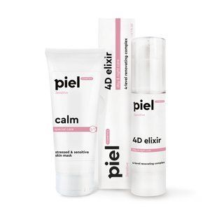 Заспокійливий комплекс для відновлення чутливої шкіри Sensitive Piel, 75мл+50мл SPM04 фото
