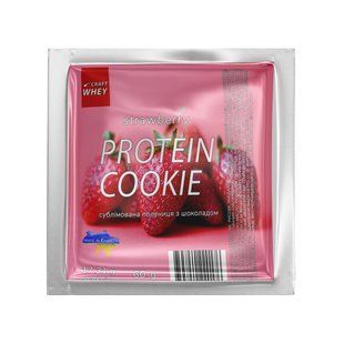 Protein Cookie - 60g Strawberry (Поштучно) 28793 фото