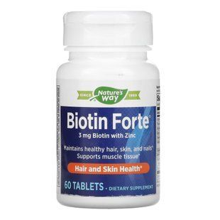 Biotin Forte 3 mg - 60 tabs 23583 фото