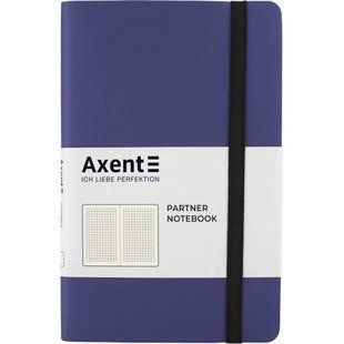 Книга записна Partner Soft, 125*195, 96арк, кліт, т. синя 265096 фото