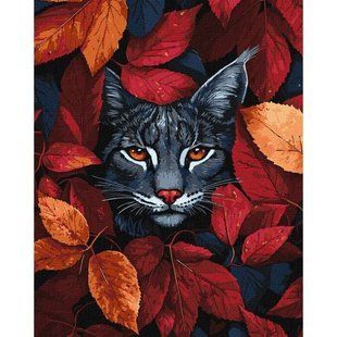 Картина за номерами "Осіння рись" 40x50 см 280376 фото