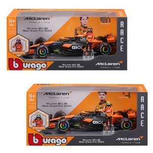 Автомодель з фігуркою - McLaren MCL38 (1:24) 289069 фото