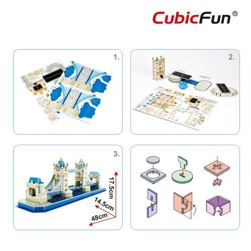 їCubicFun ТРИВИМIРНА ГО ЛОВОЛОМКА-КОНСТРУКТОР ТАУЕРСЬКИЙ МІСТ (Лондон) серія С 280900 фото