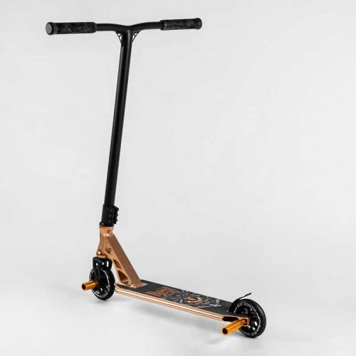 Самокат трюковий "Best Scooter" (HIC-система, ПЕГИ, алюмінієвий диск та дека, АНОДОВАНЕ ФАРБУВАННЯ, колеса PU, d = 110мм, ширина керма - 60 см) 267097 фото