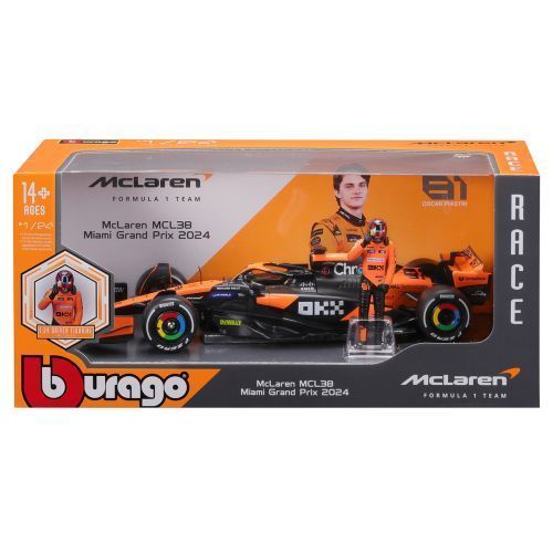 Автомодель з фігуркою - McLaren MCL38 (1:24) 289069 фото
