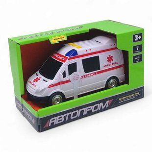 Машинка "Швидка допомога" із серії "Автопром", світло, звук 267082 фото