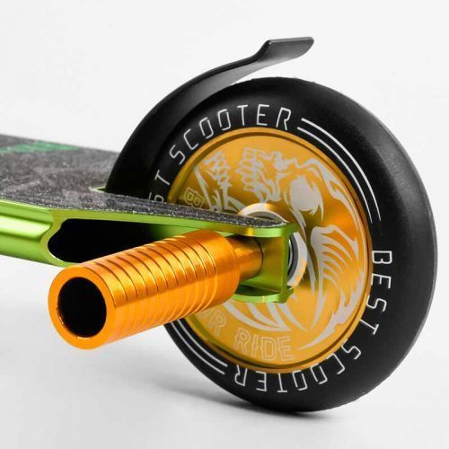 Самокат трюковий "Best Scooter" (HIC-система, ПЕГИ, алюмінієвий диск та дека, АНОДОВАНЕ ФАРБУВАННЯ, колеса PU, d = 110мм, ширина керма - 60 см) 267098 фото