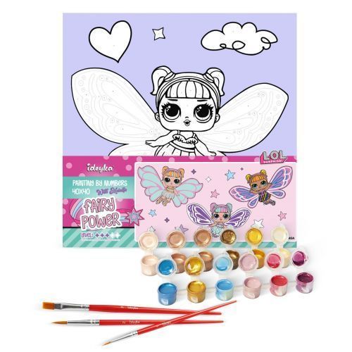 Картина за номерами з фарбами металік "L.O.L. Surprise! O.M.G. Fairies Sweetiefly" 40х40 см 265693 фото