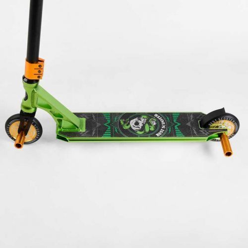 Самокат трюковий "Best Scooter" (HIC-система, ПЕГИ, алюмінієвий диск та дека, АНОДОВАНЕ ФАРБУВАННЯ, колеса PU, d = 110мм, ширина керма - 60 см) 267098 фото