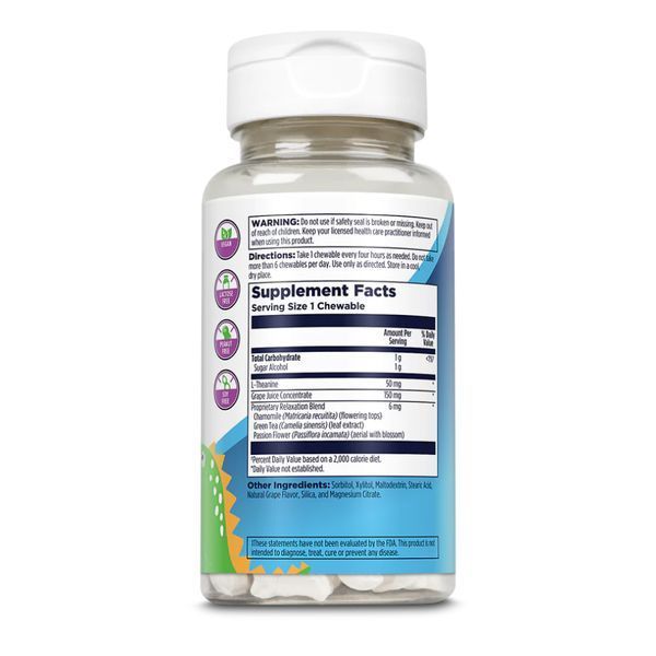Relax-a-Saurus - 30 chewable Grape 26622 фото