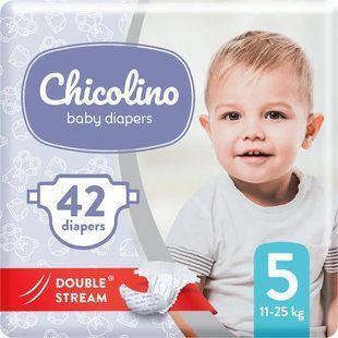 Дитячі підгузки "Chicolino Classico" розмір 5 (11-25 кг), 42 шт 281728 фото