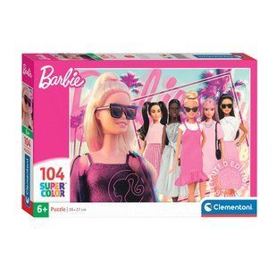 Пазли (104 елм. "Супер") - Компанія Дівчатат / Barbie /Clementoni УТ000012329 фото
