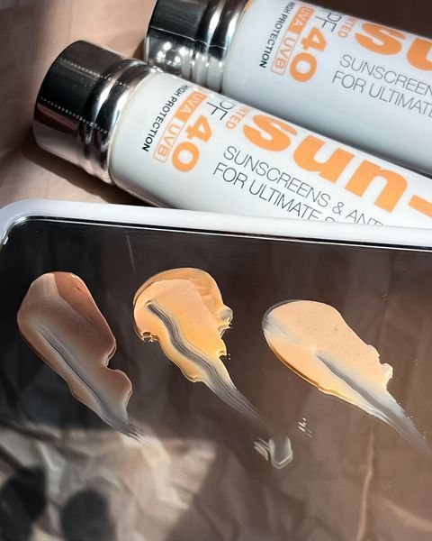 Сонцезахисний крем з тонувальним ефектом Sun-C SPF 40, темний Nimue, 60 мл F1111 фото