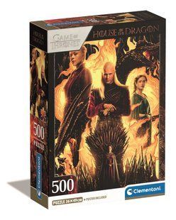 Пазли (500 елм. "Культові фільми") - Головні герої серіалу "Дім дракона"/Clementoni УТ000012430 фото