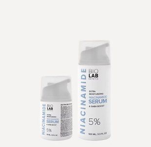 Екстра зволожуюча сироватка-бустер з ніаціамідом 5% Extra Noisturizing Serum Niacinamide 5% & Gaba Boost BIOLAB Estetic, 100 мл BIO7007 фото