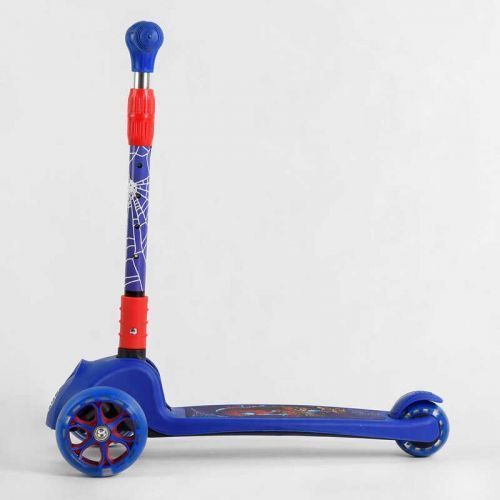 Самокат триколісний 47359 Best Scooter (1) СВІТЛО КОЛІС ТА ДИСКІВ, складене кермо, передні колеса PU 120х35мм, задні колеса PU 80х48мм 269409 фото
