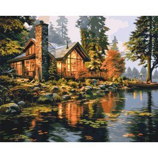 Картина по номерах "Будинок з терасою" 40x50 см 233988 фото