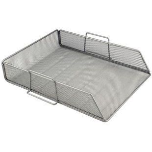 Лоток горизонтальний 80x280x340мм металевий, срібл 274010 фото