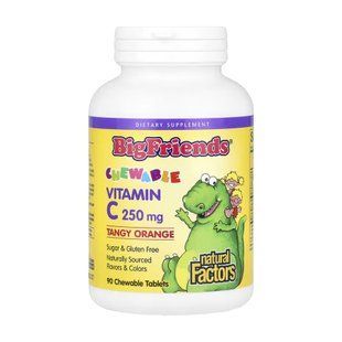BigFriends Vitamin C 250mg - 90 tabs Orange 31715 фото