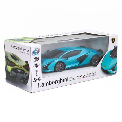 Машинка на радіокеруванні "Lamborghini Sian" (бірюзовий) 222421 фото
