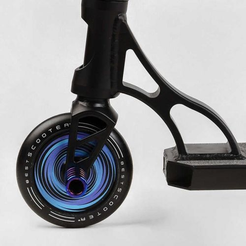Самокат трюковий "Best Scooter. Portal" (HIC-система, ПЕГИ, алюмінієвий диск та дека, колеса PU, d=120 мм, ширина керма 58 см) 266895 фото