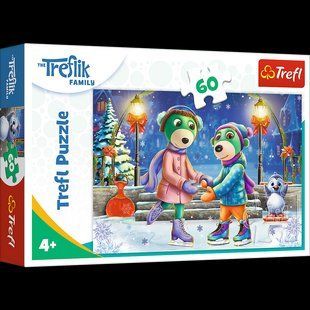 Пазли - (60 елм.) - "Трефлики на катку" /Trefl УТ000006375 фото