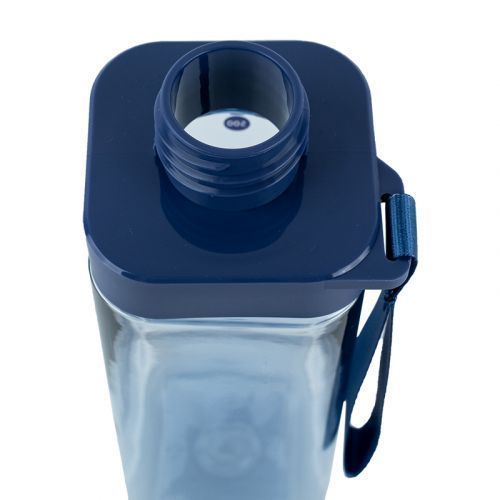 Пляшечка для води квадратна, 550 мл, блакитна 261649 фото