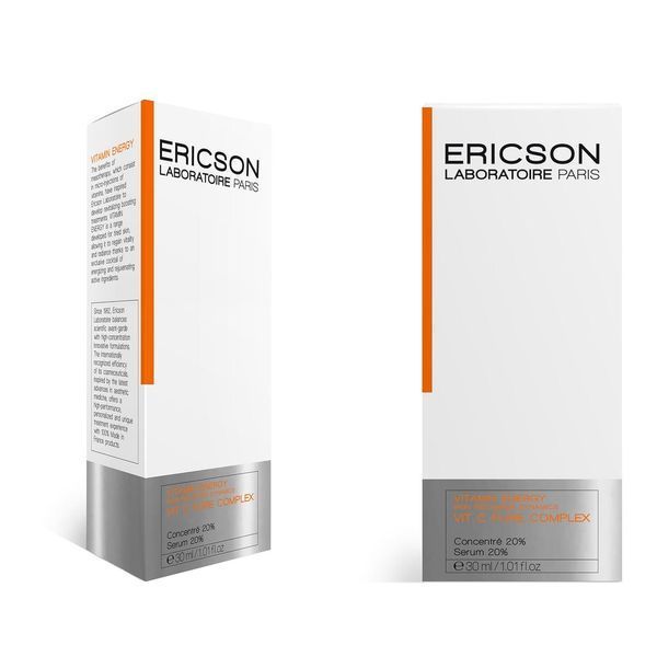 Cироватка 20% концентрована з вітаміном С VIT C PURE COMPLEX ERICSON LABORATOIRE, 30 мл E1861 фото