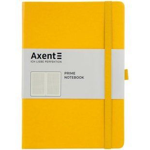 Книга записна Partner Prime, 145*210, 96арк, кліт, жовта 271014 фото