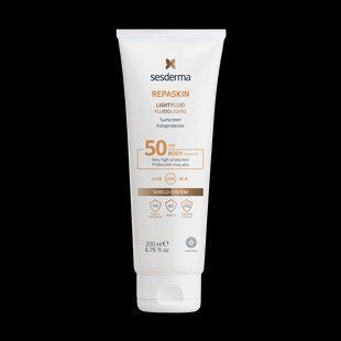 Сесдерма Сонцезахисний флюїд для тіла SesDerma Repaskin Light Fluid Body Sunscreen SPF 50, 200 мл 40005617 фото