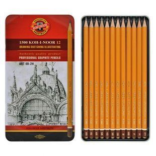 Олівці графітні 1500 Art, 8В-2Н, 12 шт. 271839 фото