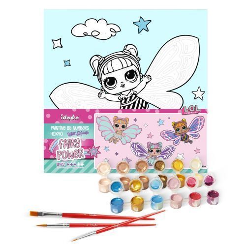 Картина за номерами "L. O. L. Surprise! O. M. G. Fairies Flutterstar" 40х40 см 265266 фото