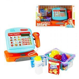 Касовий апарат з набором батар.муз.світ.кор.38*16*21,7 см. 283714 фото