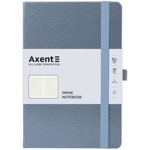 Книга записна Partner Prime, 145*210, 96арк, кліт, сіра 271265 фото