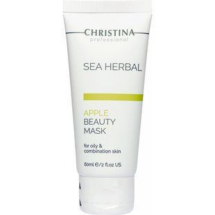 Яблучна маска для жирної та комбінованої шкіри Christina Sea Herbal Beauty Mask Green Apple 60 мл CHR058 фото