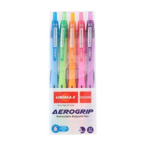 Ручка кулькова автом. Aerogrip-3, набір 5 кольорів (асорті) 270768 фото