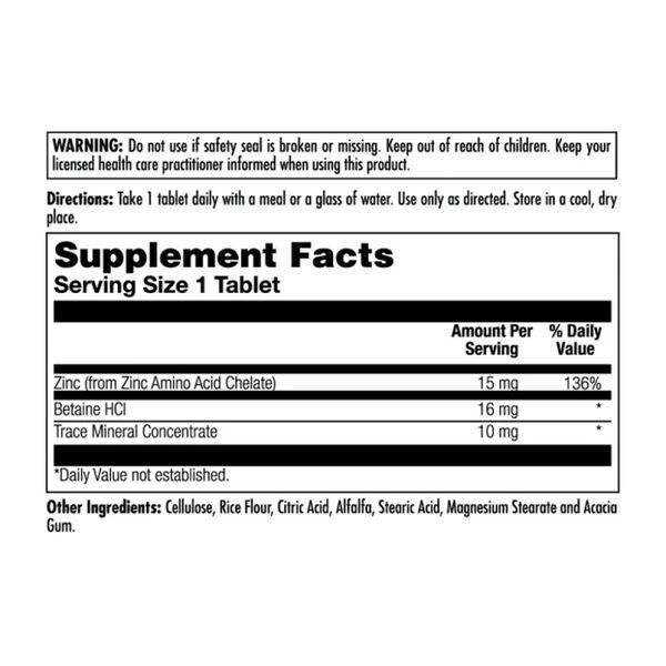 Zinc 15+ Chelated - 100 tabs 29615 фото