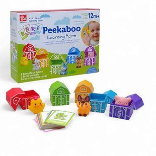 Логічна гра "Pekaboo. Ферма. Будиночки з тваринками", вид 2 248537 фото