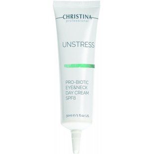 Денний крем для очей і шиї SPF 8 Christina Unstress Probiotic Day Cream Eye&Neck SPF 8 30 мл CHR761 фото