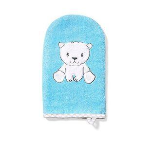 Рукавиця миюча бамбукова (Блакитний) "Ведмежа"/"BabyOno" 763858 фото