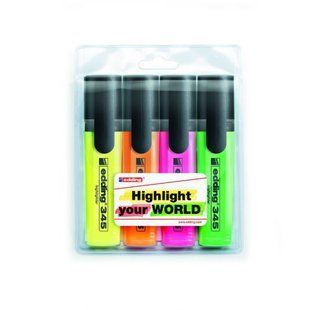 Маркер Highlighter e-345 набір 4 шт. (блістер PVC) 271054 фото