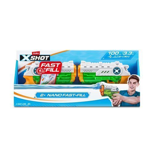 Набір водних бластерів X-Shot Warfare Fast Fill Nano Double Pack 286344 фото