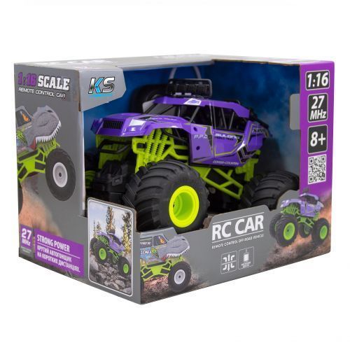 Машинка на радіокеруванні BIGFOOT OFF-ROAD &ndash; VIOLET (1:16, 27 МГц (MHz)) 248489 фото