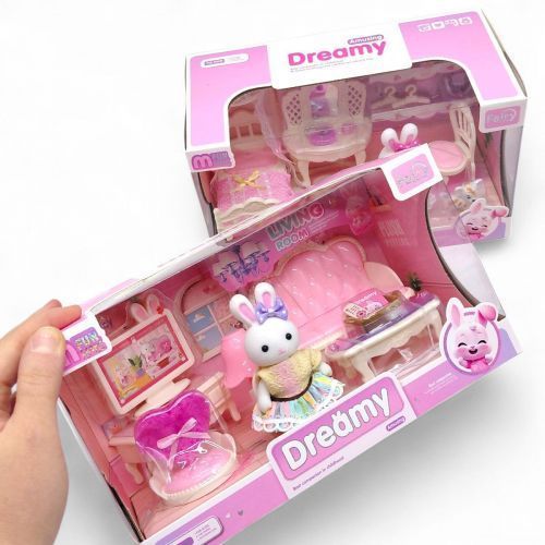 НАБІР МЕБЛІВ З ФЛОКСОВОЮ ФІГУРКОЮ "DREAMY" (ВИД1) 288420 фото