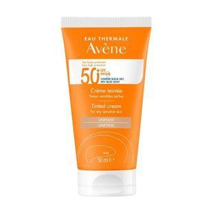Авен Крем сонцезахисний тональний SPF 50+ для сухої чутливої шкіри Avene Tinted Cream for dry sensitive 259389 фото