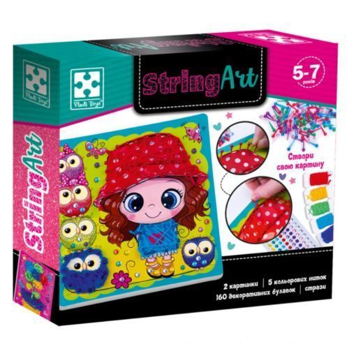 Набір для творчості Vladi Toys cтрінг арт. Сонячна прогулянка.VT4501-20 (укр) 246271 фото