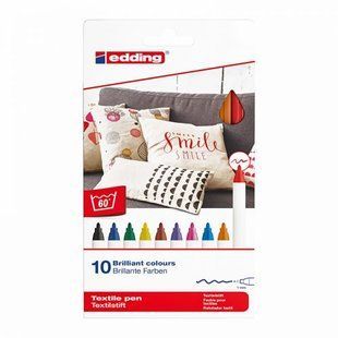 Маркер Textile Classic 4600 1 мм, набір 10 кол. 272652 фото